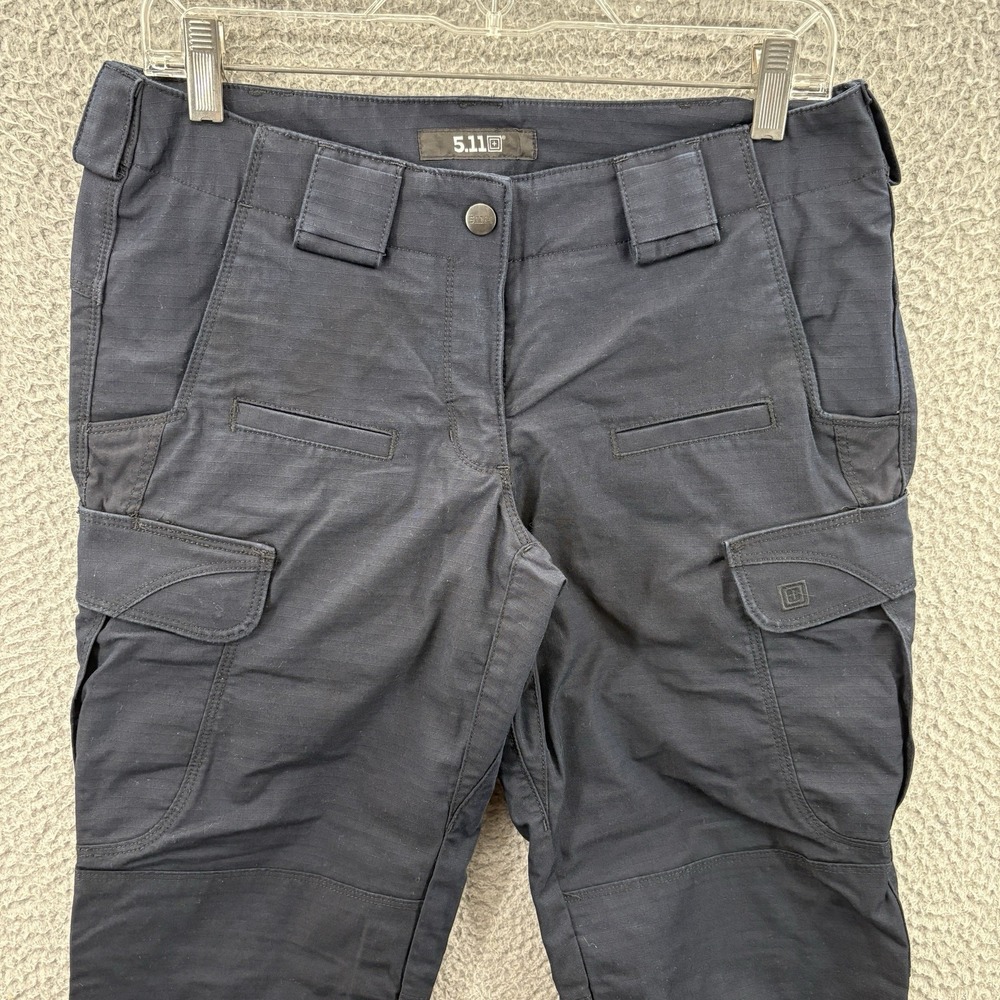 511 Tactical Pants Womens 8 Navy Blue Stryke Mid Rise Utility Cargo Heavyweight